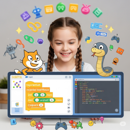 Coding Logic for Kids (Scratch + Python)